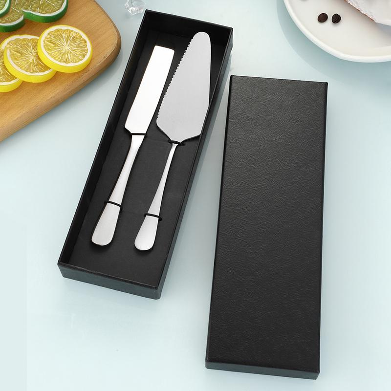 Product Introduction of 2pcs/set Stainless Steel Cake Cutter Pizza Shovel Set 38