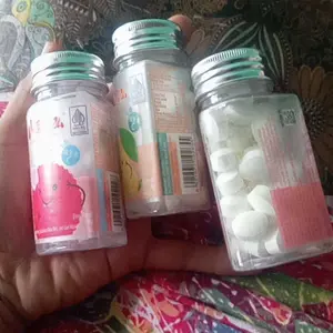Permen Mint Bebas Gula Rasa Buah Mengandung Vit C dan Sea Salt 0% Sugar Free 38gr Dengan Sertifikasi Halal Badan POM Anggur Bunga Candy Lemon Manis Peach Leci Asam Snacks Food
