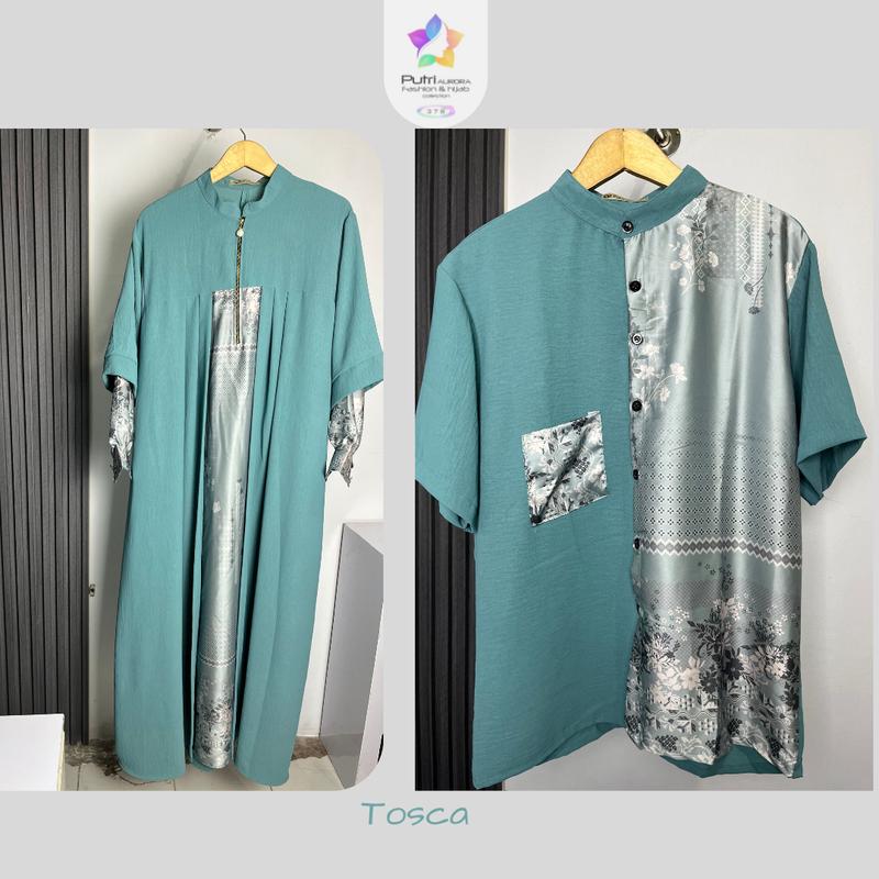 Putri Aurora Collection [Part 1 & 2] SET COUPLE MUSLIM ETALASE KHUSUS WARNA TOSCA Dress Baju Pasangan 0