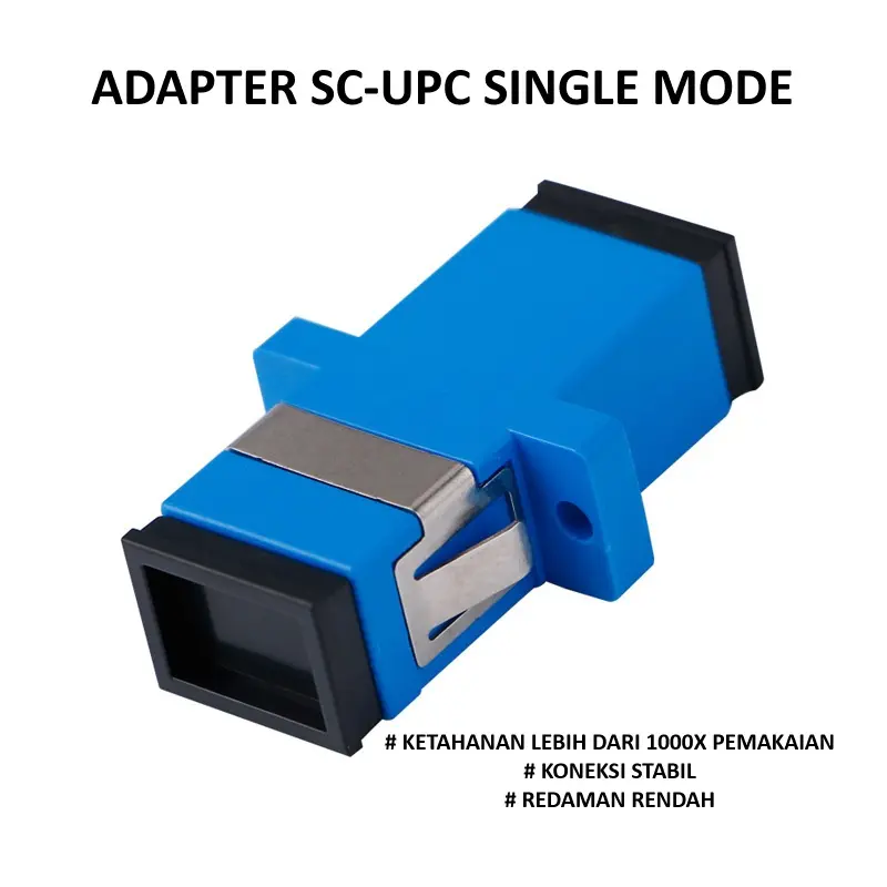 KKC Adapter Sambungan Konektor SC UPC Fiber Optik FTTH CATV penyambung antar Konektor Barel FO 0