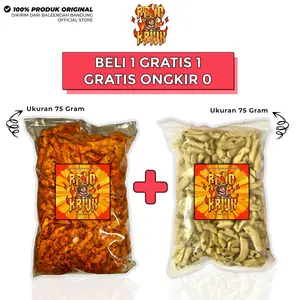 Beli 1 Gratis 1 Basreng Stik 150 Gram Rasa Original 75gr Pedas 75gr Xtra Pedas 75gr