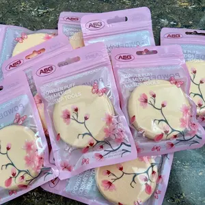 Spon Bedak Bulat Besar Puff Bedak Basah Puff Foundation Lem