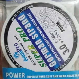 Aquapro Germany Fishing Line 200m Senar Pancing Invisible Bahan Nilon Tahan Lama Panjang