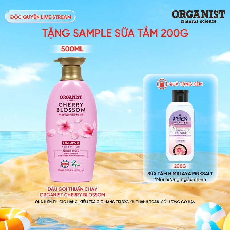 [Organist  Official] Dầu gội thuần chay Organist hương hoa anh đào 500g