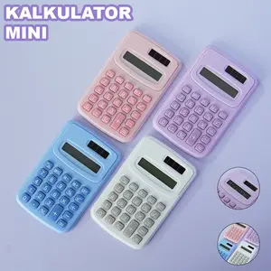 Kalkulator Mini Pastel Lucu 8 Digit Tenaga Surya Portabel untuk Sekolah & Kantor CA-0910 beli  peralatan  sekolah kalkulator  warna alat  sekolah  biru Kalkulator alat  belajar