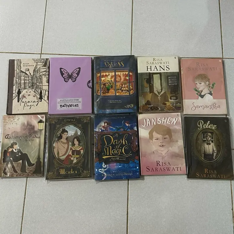 novel buku fiksi turning page risa saraswati hans janshen autumn in paris alster lake a dash of magic mada butterflies amarabel bliss bakery original official buku fiksi romance romansa cerita au alternatif universe alternative fantasi sejarah