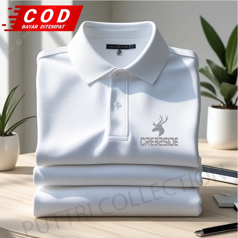 CRESSIDE  Kaos Pria Import Premium - Polo Shirt casual Formal Lifestyle - Polo Kerah lengan pendek jeans Baju Katun Distro