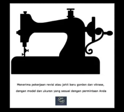 Custom jahit baru / revisi untuk gorden tirai jendela PVC dll