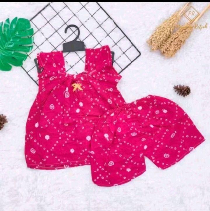 OBRAL 3 PCS ONE SET ANAK UMUR 1-3 TAHUN RAYON VISCOSE // SETELAN ANAK TERLARIS RANDOM 3