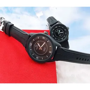 NEW JAM TANGAN COUPLE CHARLES DELLON TALI KARET TERMURAH