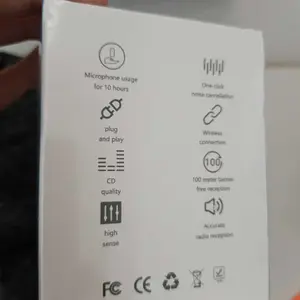 SHISUO A5 Wireless Microphone Mikrofon Nirkabel Lavalier Wireless Mic dan Charging Case Kompatibel untuk Ponsel Pad Komputer Lapel Mic