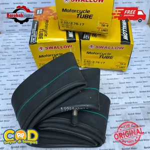 BAN DALAM SWALLOW UKURAN 250/275-17 SUPRA X, SUPRA FIT, REVO, KARISMA, VEGA, JUPITER, SMASH, SHOGUN.