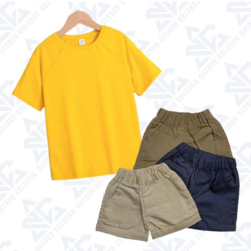 SETELAN celana pendek kaos polos ANAK" PRIA WANITA   / 8bln -7th max berat 15KG 1