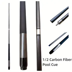 Lightweight 147cm/57in 13mm Carbon Fiber Pool Cue Stick - Large Tip Billiard Rod