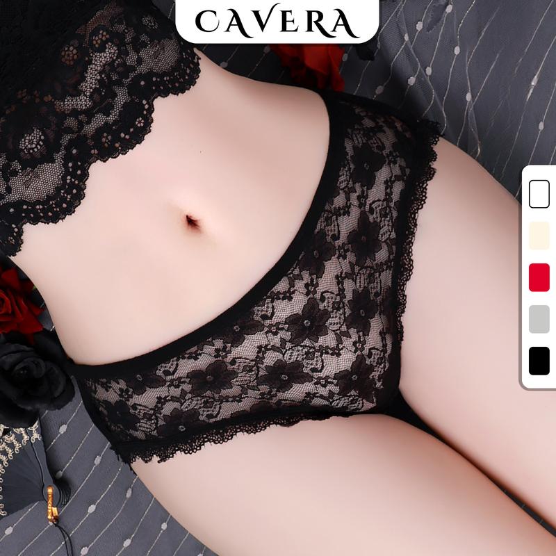  Set 5 Quần Lót Ren Hoa Cao Cấp Siêu Gợi Cảm Đính Nơ Đáng Yêu  Quần Chip Nữ Đáy 2 Lớp Thoáng Mát CAVERA Women Viền Ren L104 