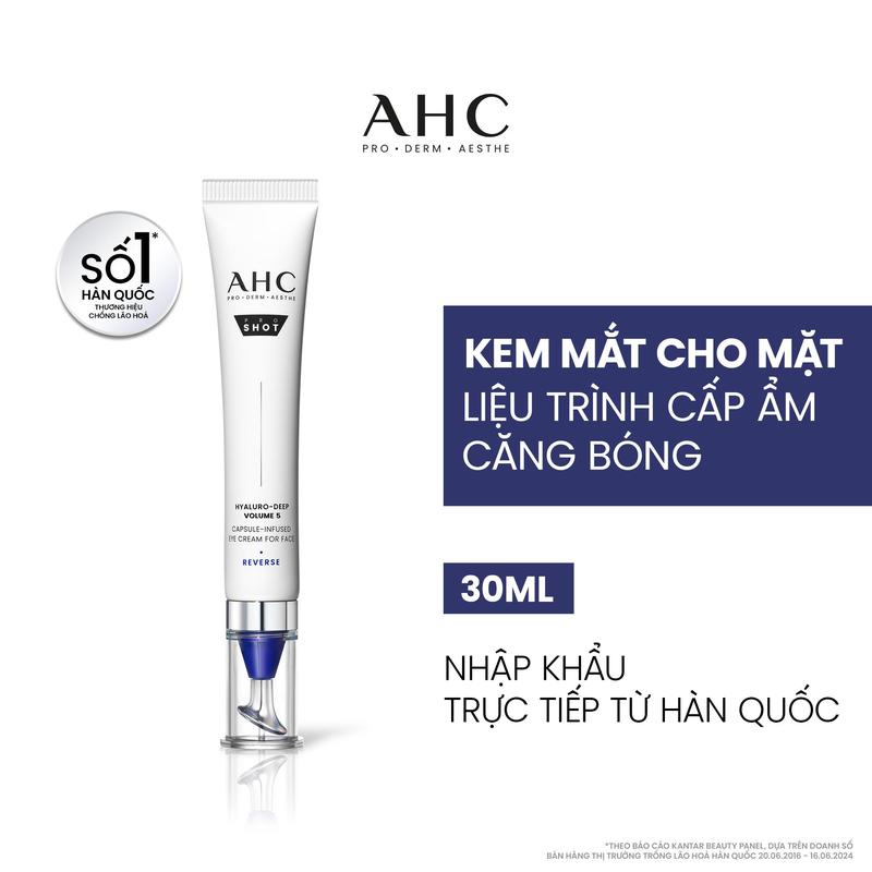 [AHC x HANNAH OLALA] Kem mắt cho mặt cấp ẩm căng bóng mờ nếp nhăn PROSHOT HYALURO-DEEP VOLUME 5 AHC 4 30ML [2]