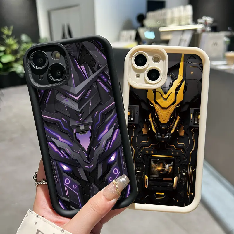Casing Hp untuk OPPO A7 OPPO A5s OPPO A12 OPPO A12S A11k Case keren pola mecha Softcase baru Casing HP pelindung silikon lembut Kesing 5