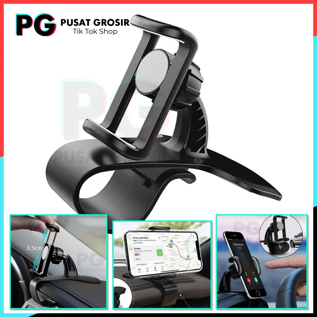 Car Phone Holder Mobil Jepit HD22 HD-22 dudukan hp di mobil dashboard Stand Handphone original
