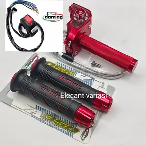 Paket promo 3in1 Gas spontan Acerbis + Handgrip sisik + Jalu stang Gas spontan kontan Acerbis full cnc plus 1 kabel universal