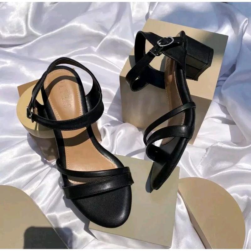sandal wanita hak tahu/sandal wanita hak tahu 5cm tali belakang /sandal heel wanita dewasa / sandal kondangan wanita Kasual 2