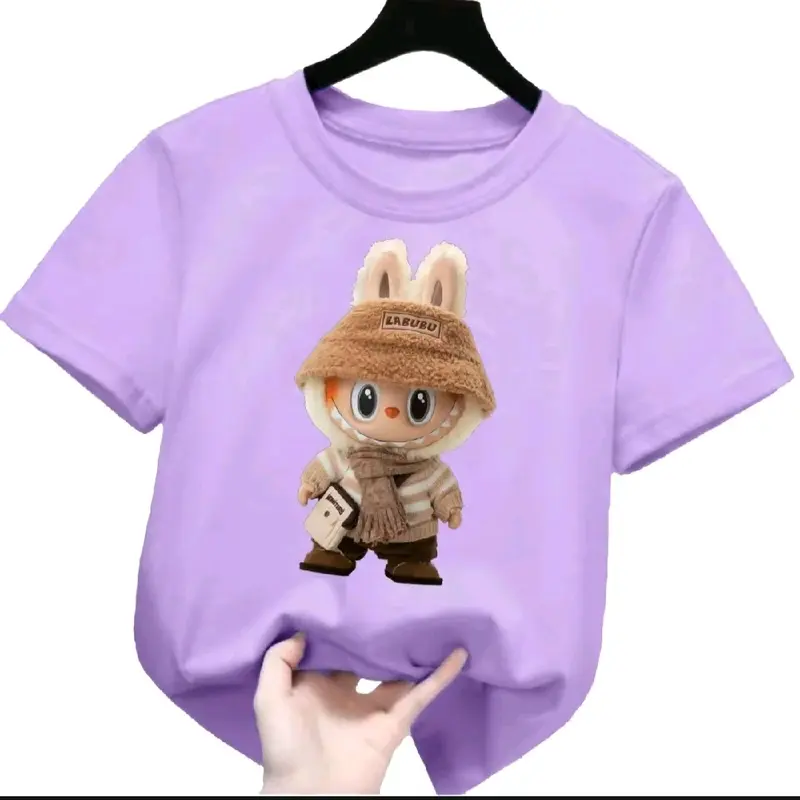 Atasan baju anak perempuan motif labuhu monster 3D 1-12 tahun lengan pendek Fashion Bunda 6