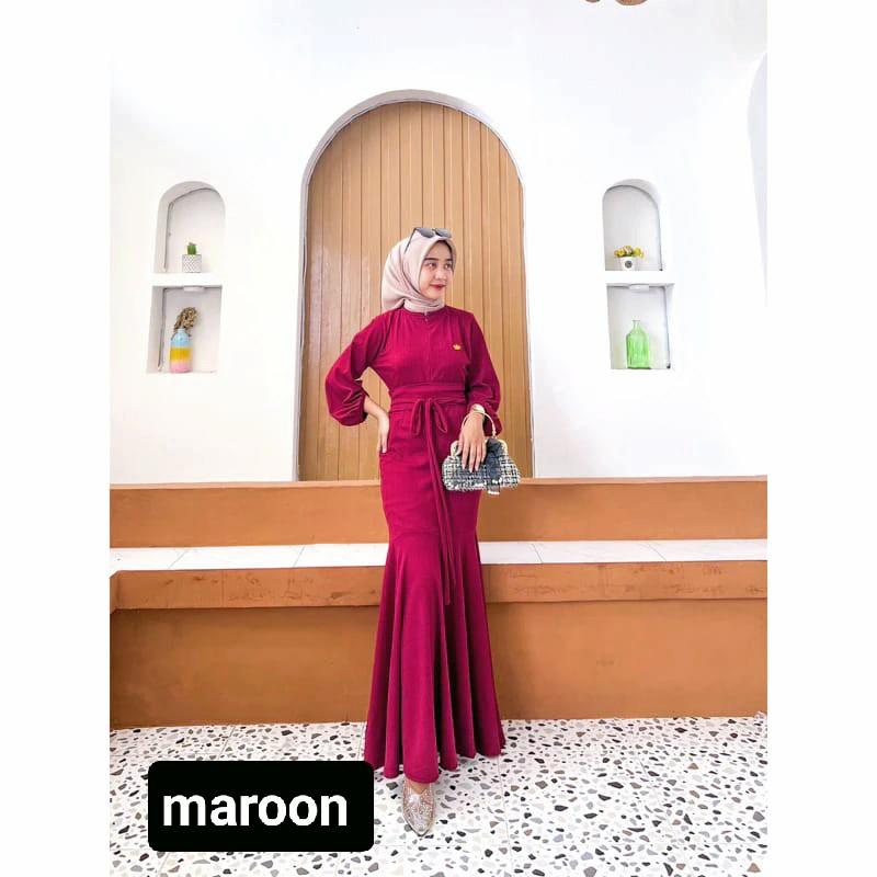 GAMIS INDIRA GAMIS LEBARAN TERBARU TERLARIS 2025 Airflow Muslim Formal Panjang