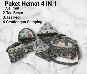 paket Hemat 4IN 1 Tas besar,Tas kecil ,selimut,gendongan samping