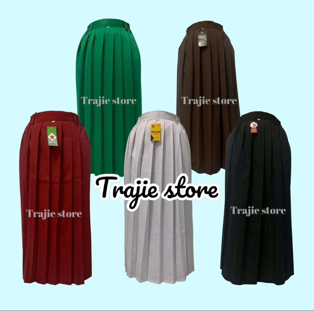 ROK REMPEL SD PANJANG KELAS 1-6 SD/MI BAHAN KATUN OPTIMA, HARGA TERJANGKAU DIJAMIN BERKUALITAS warna merah, hijau, putih, hitam, dan coklat!!