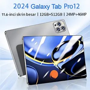 Tablet Pro 12  android Tablet murah Baru Tablet PC 8inch/11.6inch 12GB+512GB ROM hiburan/kantor Layar Besar Wifi 5G
