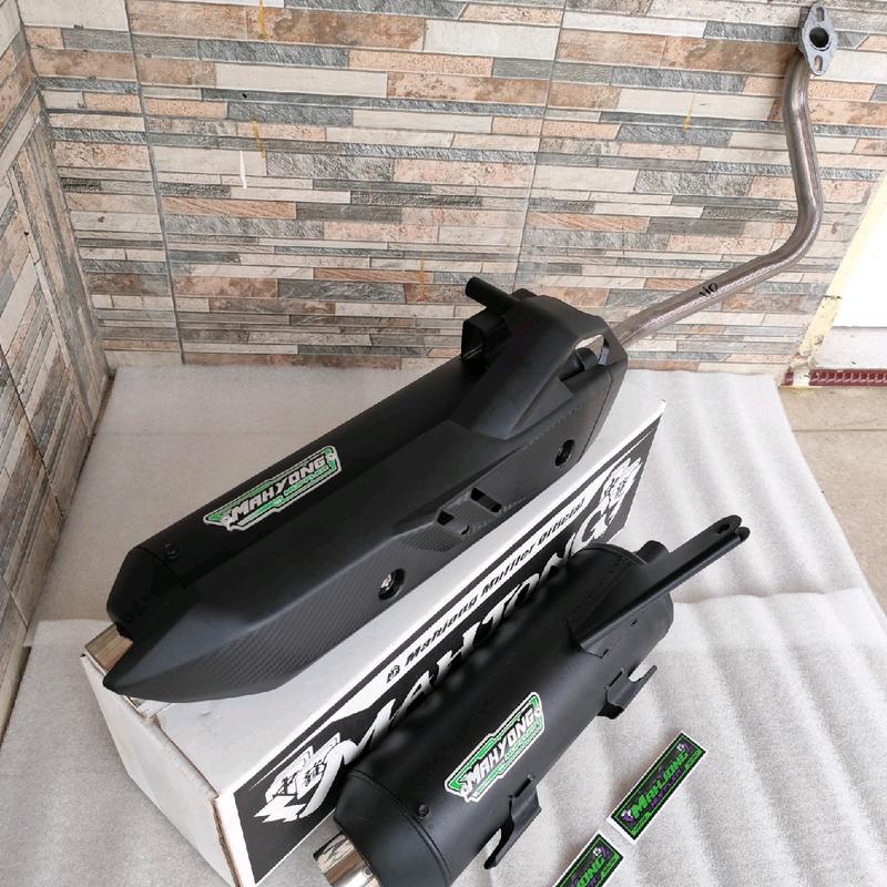 Knalpot CMS Suara Ngebas Gerung Adem Full System Original Mahjong Muffler untuk Motor Beat Scoopy Vario Mio Nmax Aerox PCX dll - Motorcycle, Foto 3