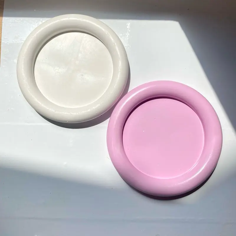 [DH.UU] Coaster Bulat | coaster round |pajangan | dekorasi konten | tatakan gelas | tatakan vas