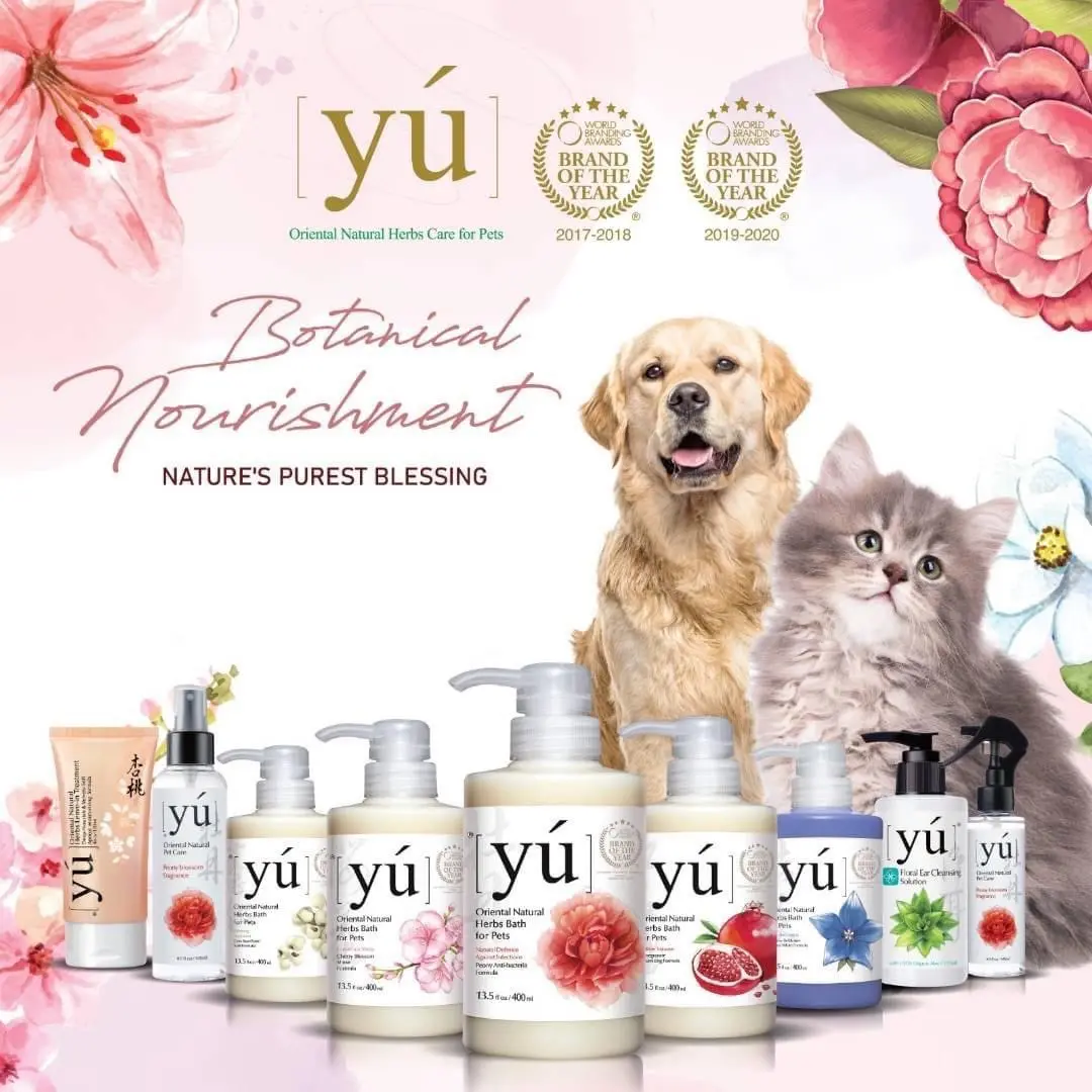 YU Oriental Natural Herbs Bath Shampoo Care for Pets 400ML