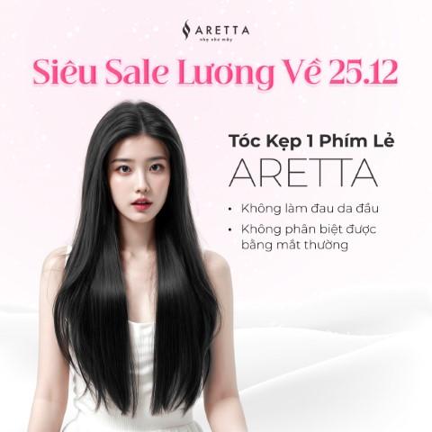  Tóc Giả Nữ Kẹp 1 Mảnh Lẻ ARETTA Công Nghệ Sợi Protein Nano Mềm Nhẹ Như Tóc Thật - Tóc giả ARETTA - Trải nghiệm cảm giác nhẹ như bay 