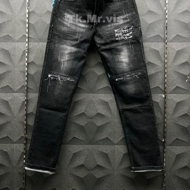 Celana jeans sobek panjang pria keren dewasa slimfit Lembut Nyaman Melar sobekpria Denim Distro Skinny 3