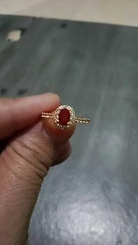 Product Review of Cincin Wanita Model Mata Oval Warna Biru Hijau Elegan Aksesoris Perhiasan Rings Elegan Dewasa Hadiah from s**a 0