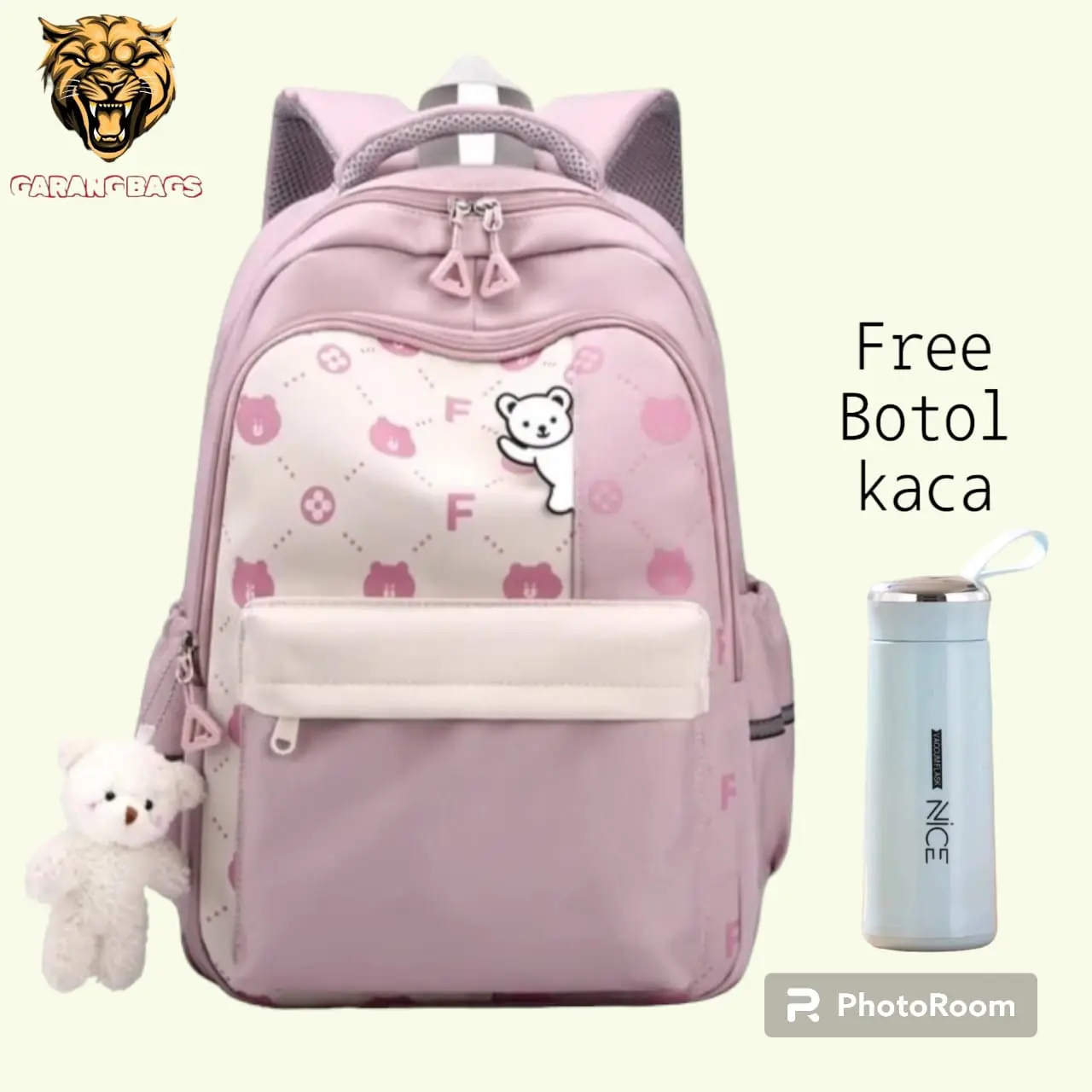 Tas Sekolah Fashion Anak Perempuan/ Tas Ransel Sekolah Anak SD, SMP, SMA/ Tas Sekolah Anak Cewek/ Tas Ransel Sekolah Anak Perempuan Korean Style Terbaru/ Tas Anak Cewek Cantik