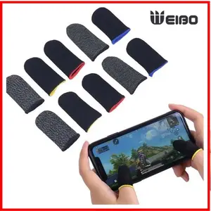 WEIBO 1Pasang Sarung Jempol Tangan Isi 2 Anti Basah Dan Keringet Hp Pubg Gaming