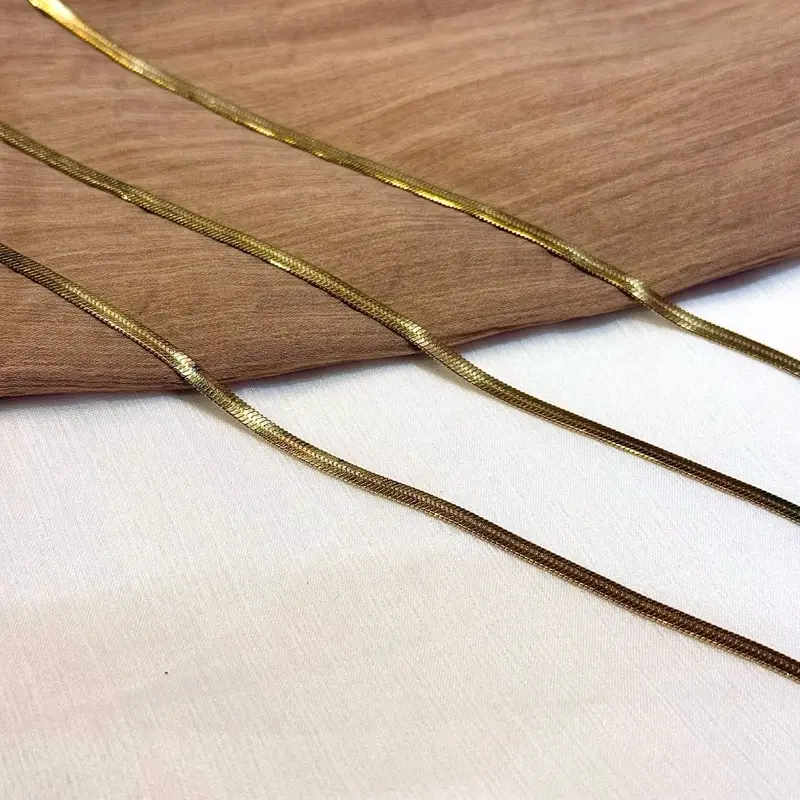 Ezra snake chain necklace and bracelet collection
