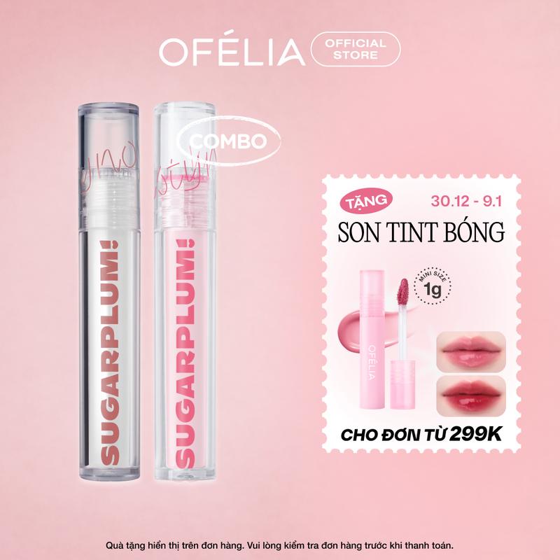  Combo 2 Son Tint Nước Mịn Lì Thuần Chay SUGARPLUM MistyNow Blurring Tint  2 x 3.8g  