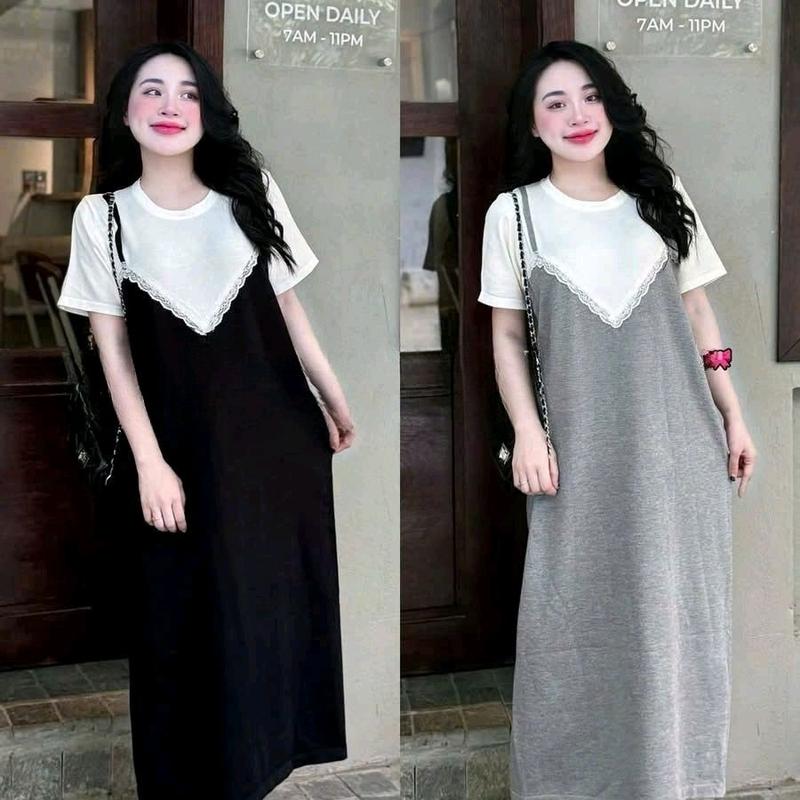 { Mã Mới } Yếm bầu hè thu , chất zip co dãn mềm mại,mặc thỏa mái cho mẹ và bé