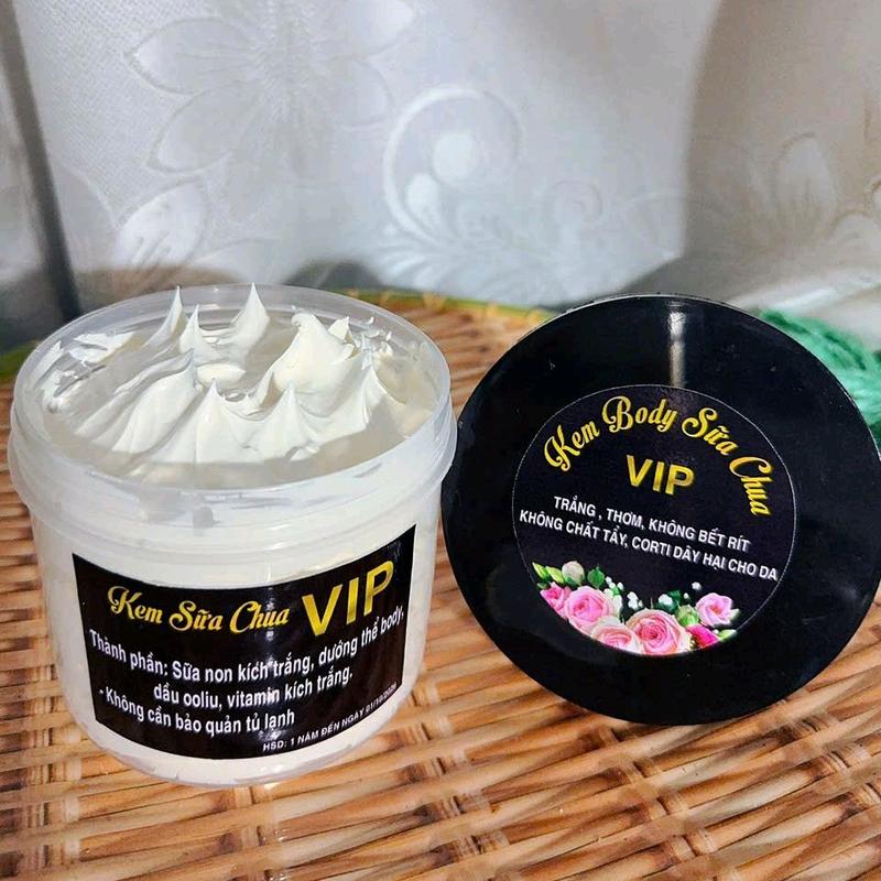  500gam kem body không sd cho da mặt sữa chua trắng mạnh cấp ẩm dưỡng mềm mướt 