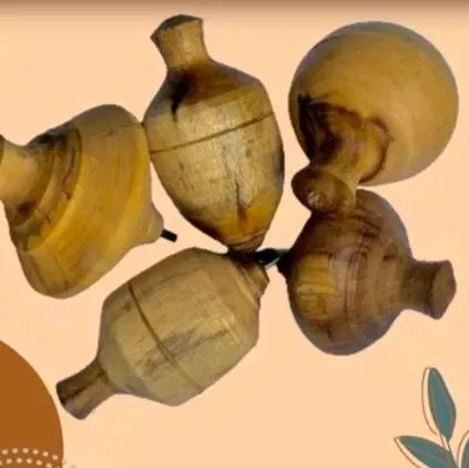 mainan tradisional gangsing kayu (panggal)