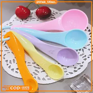 Sendok takar set 5 in 1 warna warni ukuran kue obat air bumbu MURAH