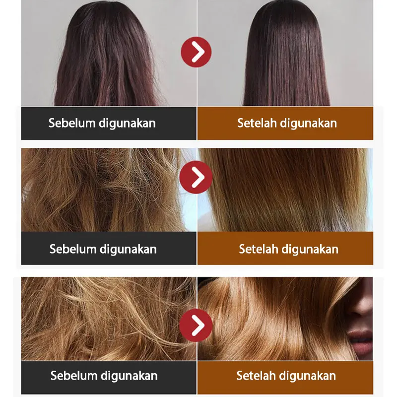Hair mask Pelurus Rambut Permanen Masker rambut keratin 500g salon perawatan rambut masker rambut keratin Memperbaiki Rambut RusakKering Keriting Sangat Menutrisi Perawatan Rambut Wangi tahan lama 2