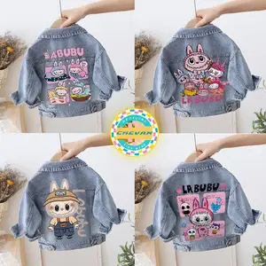Jaket Jeans Anak Karakter Gambar  Usia 2-7 Tahun