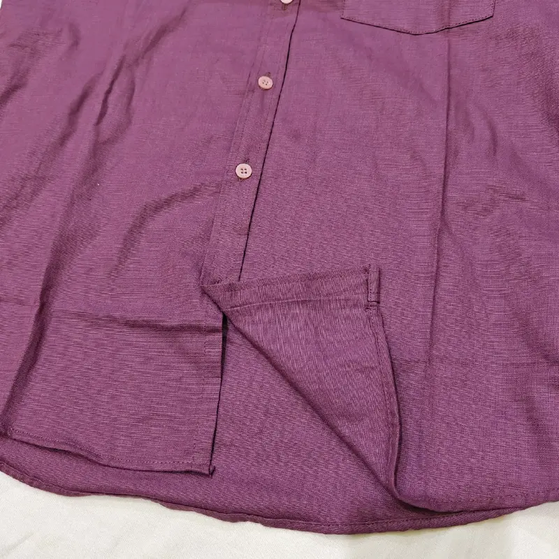 Kemeja Polos Pria Magnet Bahan Katun Sigaret Premium Lengan Pendek Slimfit - Burgundy Mauve Dusty Putih Hitam Kerah Casual Navy Formal (M-L-XL) -Kain Basic Nyaman Lembut Kerja Baju Brown trendy teracota 2