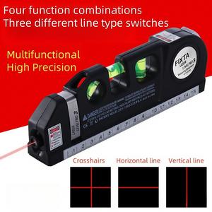 Level Laser infrared level Tape measure Multifunctional level cross wire shooting and casting instrument High precision
