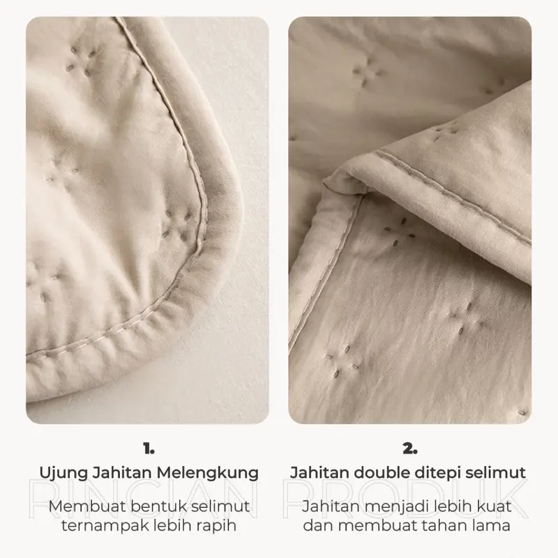 UNIK BANDUNG Selimut Bedcover Only Warna Pastel Ukuran Double Plain Motif Polos Bedcover Minimalis MURAH-ZHB 3