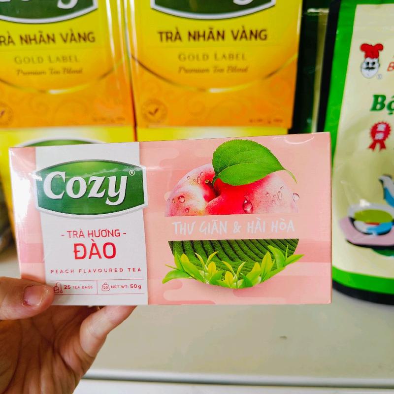  Trà cozy túi lọc hương đào hộp 25 túi lọc 50g 