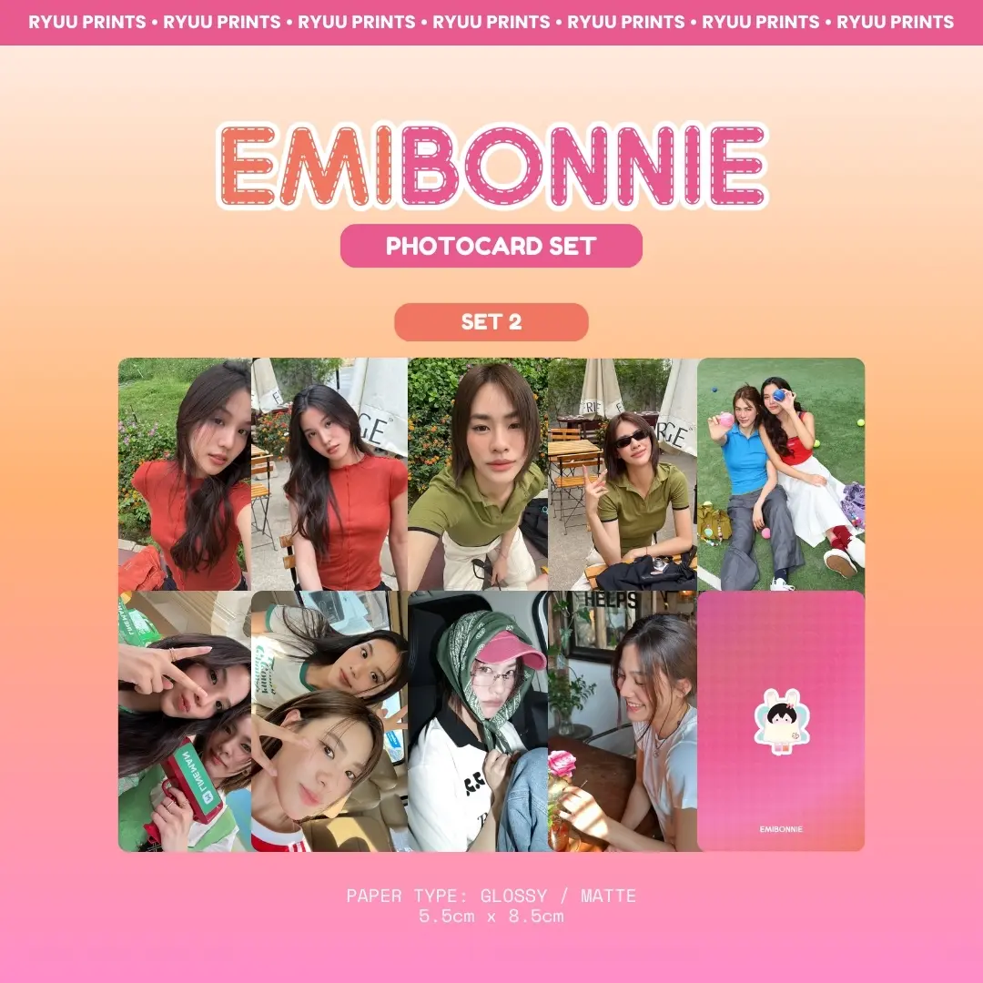 EmiBonnie Photocard Set Emi Thasorn Bonnie GMMTV Thai GL - TikTok